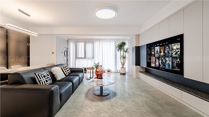 16.8w打造现代黑白灰风格的家126m² | 丽尔曼顿全房全屋定制