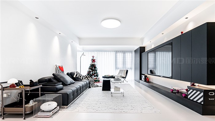 12.8w打造现代黑白灰风格的家152m² | 丽尔曼顿全房全屋定制