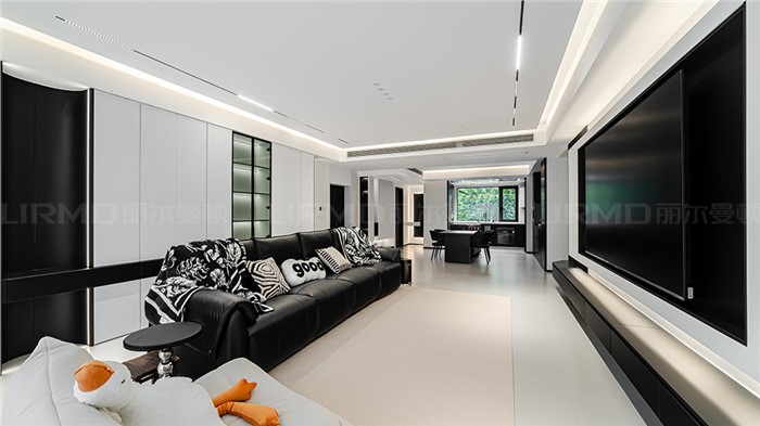 16.8w打造现代黑白灰风格的家185m² | 丽尔曼顿全房全屋定制